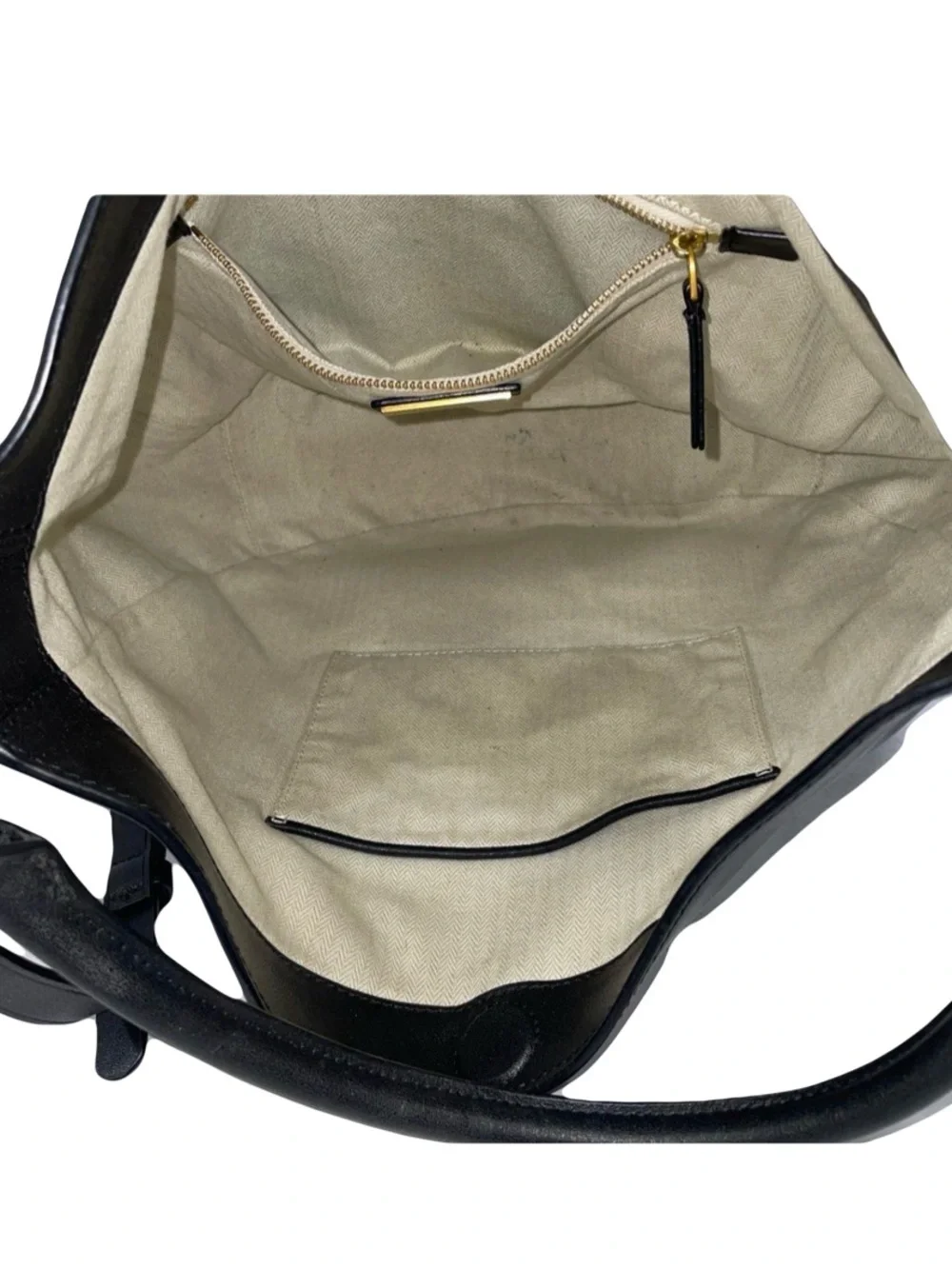 Tory Burch Miller Metal-Logo Slouchy Hobo in Butter-Soft Black Leather MSRP $578